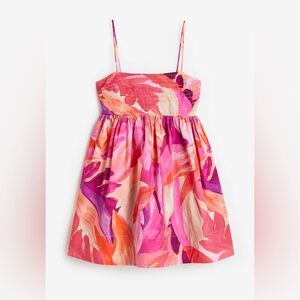 H&M Pink and Orange Sleeveless Sundress